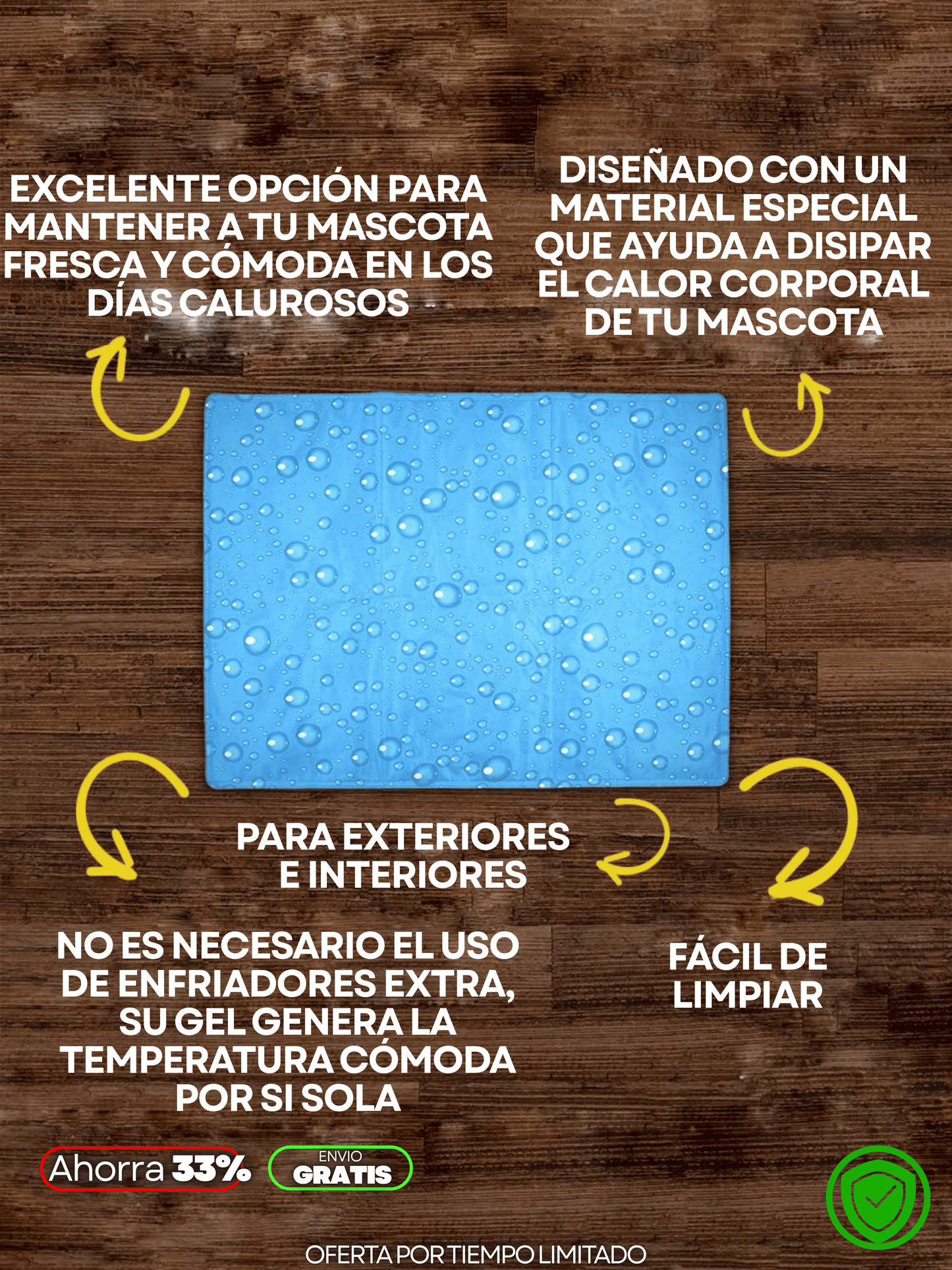 TAPETE REFRESCANTE PARA MASCOTA 90x50 + ENVIO GRATIS