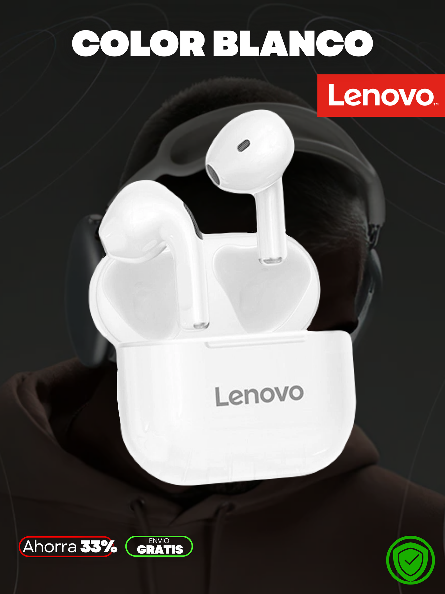 AIRPODS LENOVO ULTIMA GENERACIÓN 2026 - ENVÍO GRATIS