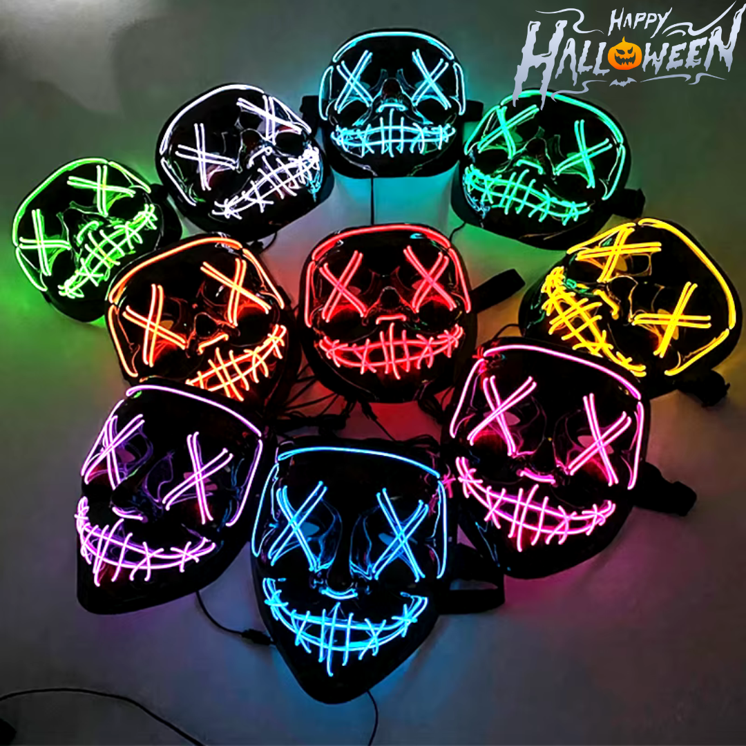 MÁSCARA LED HALLOWEEN + ENVIO GRATIS
