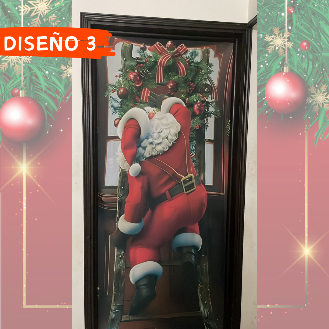 FUNDA NAVIDEÑA PARA TODO TIPO DE PUERTA + ENVIO GRATIS
