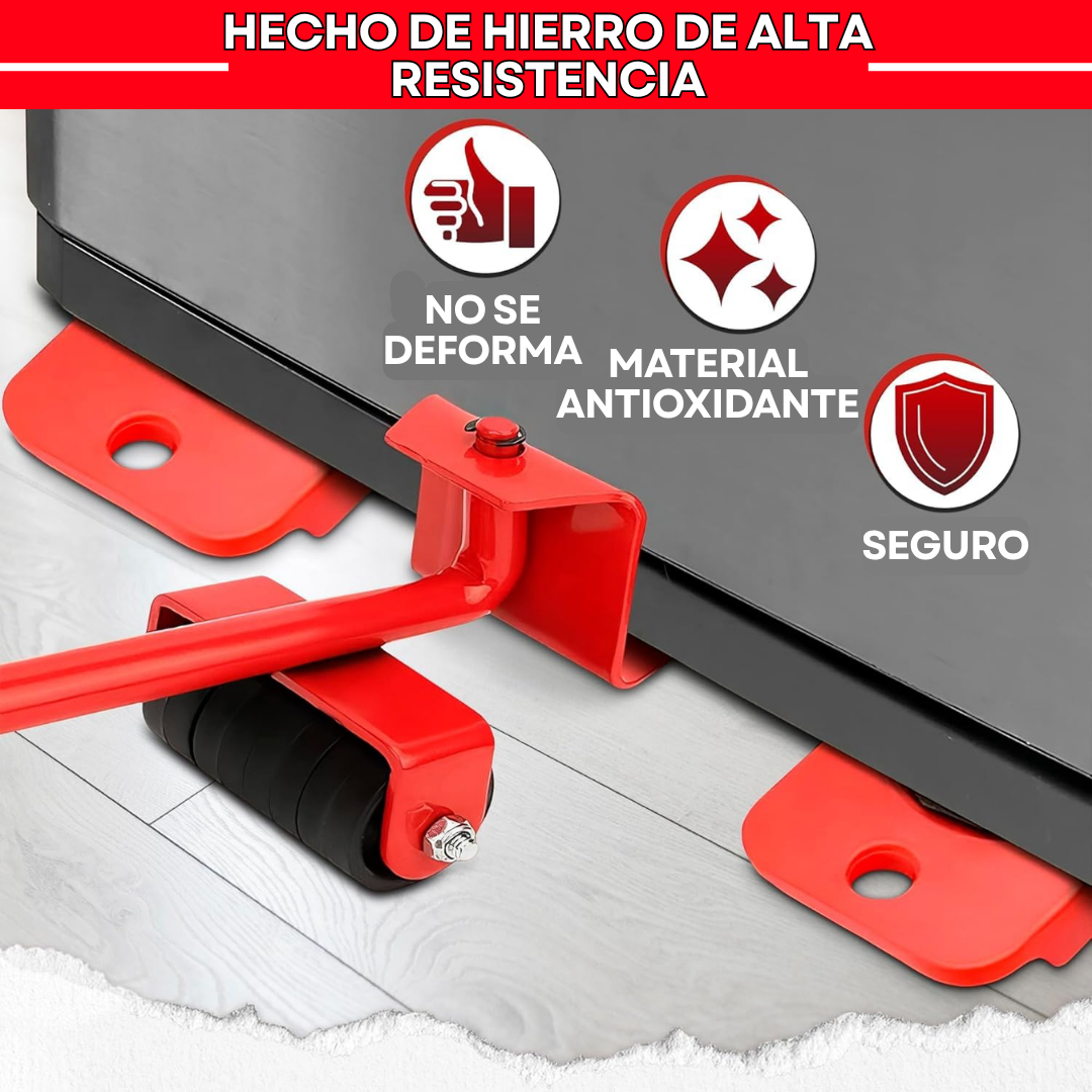 KIT DESPLAZAMIENTO, BASES MÓVILES 5 EN 1 + ENVIO GRATIS