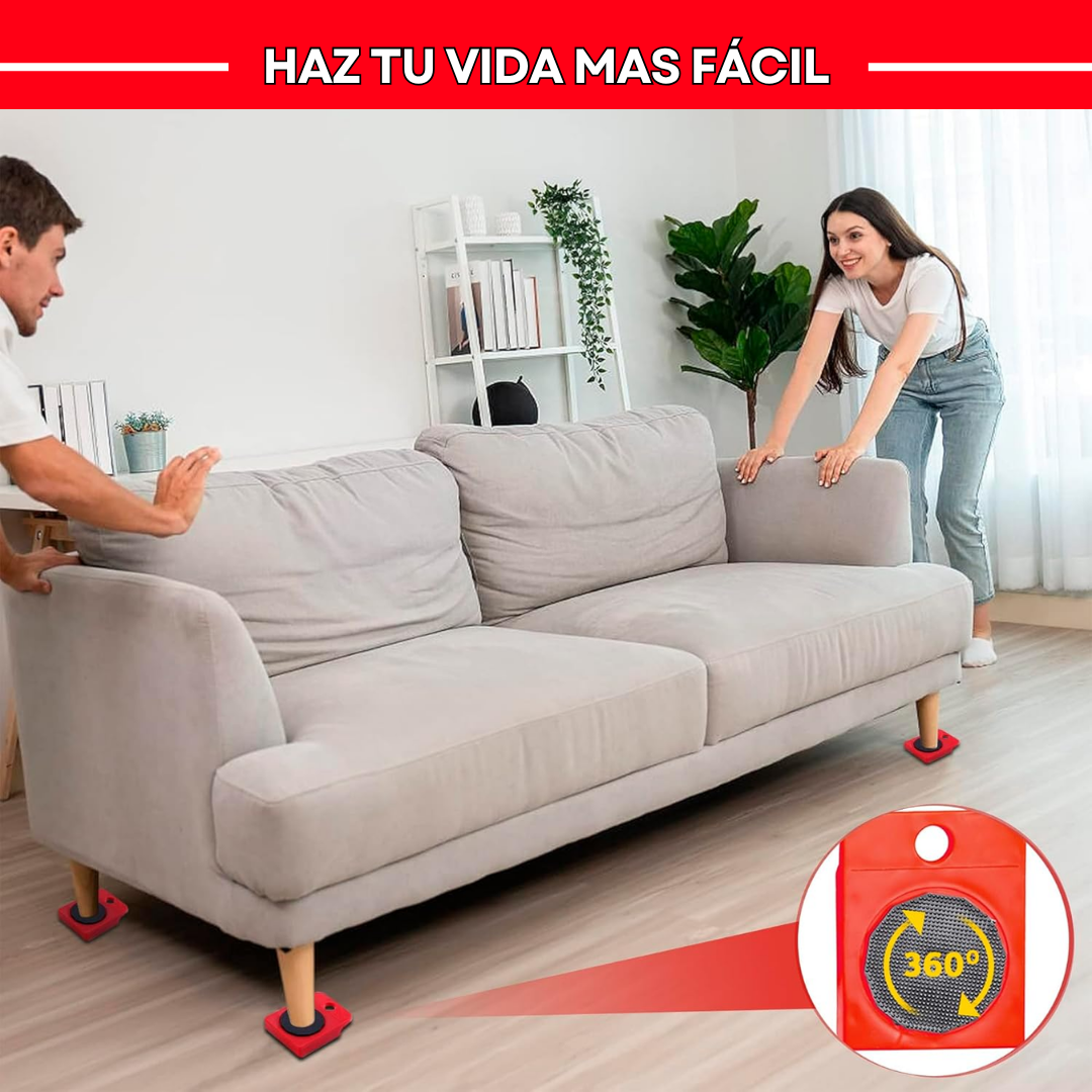 KIT DESPLAZAMIENTO, BASES MÓVILES 5 EN 1 + ENVIO GRATIS