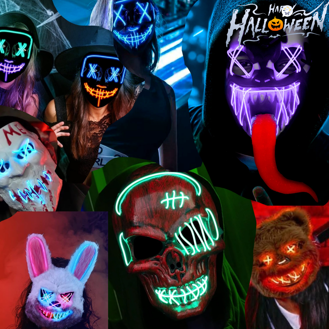 MÁSCARA LED HALLOWEEN + ENVIO GRATIS