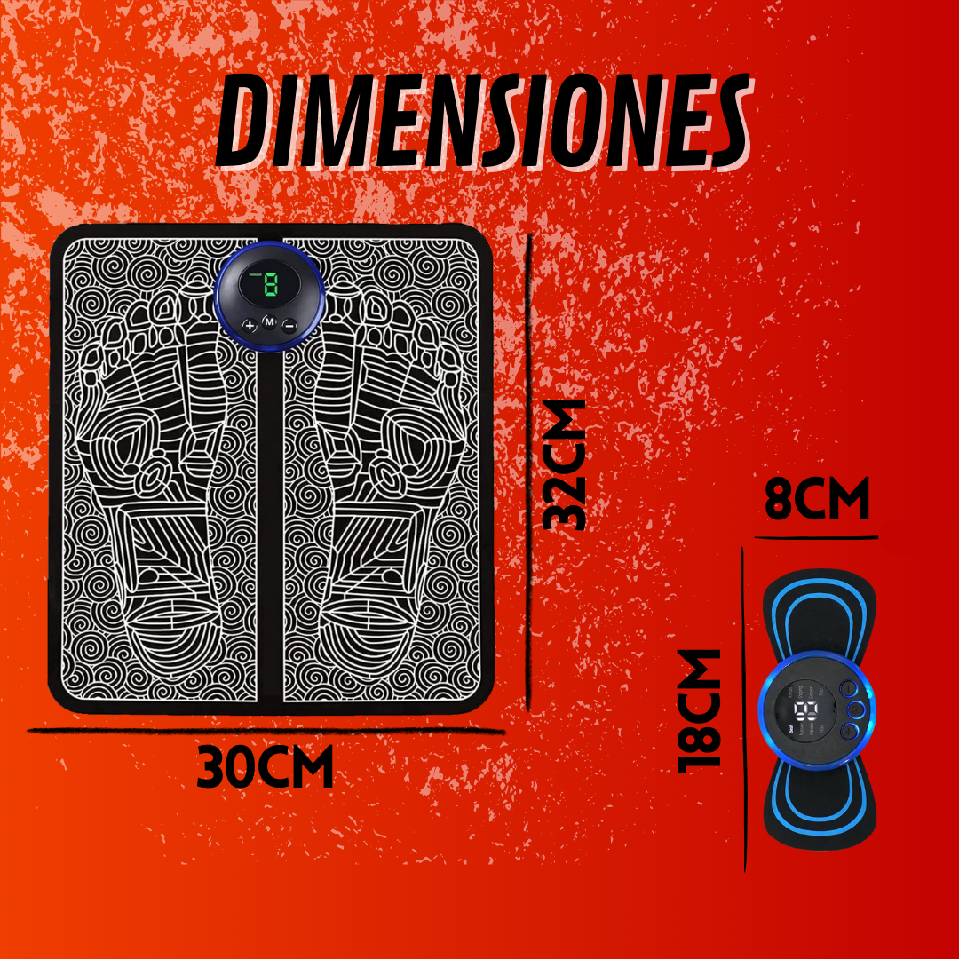 COMBO TAPETE MASAJEADOR Y MINI MASAJEADOR DE CUELLO + ENVIO GRATIS