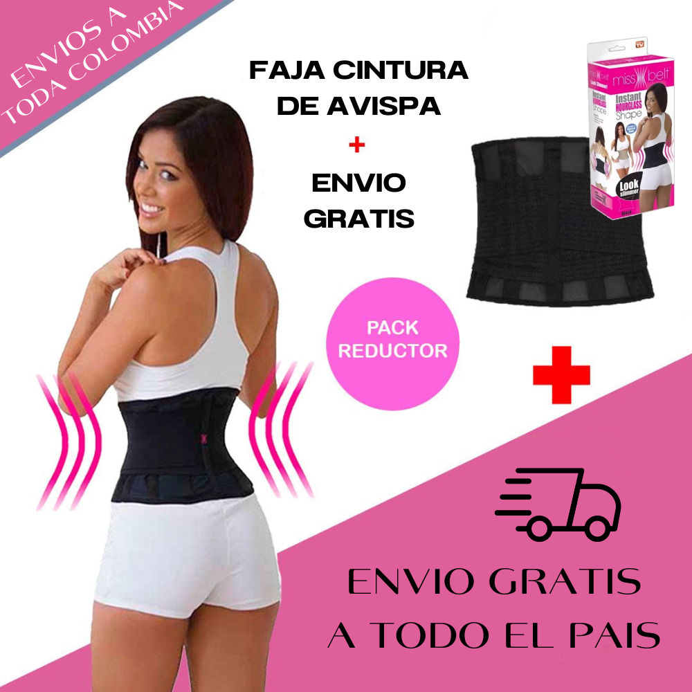 FAJA MISS BELT™ CINTURA DE AVISPA + ENVIO GRATIS