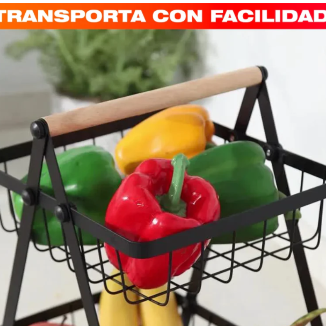 ORGANIZADOR DE FRUTAS DE 2 NIVELES + ENVIO GRATIS