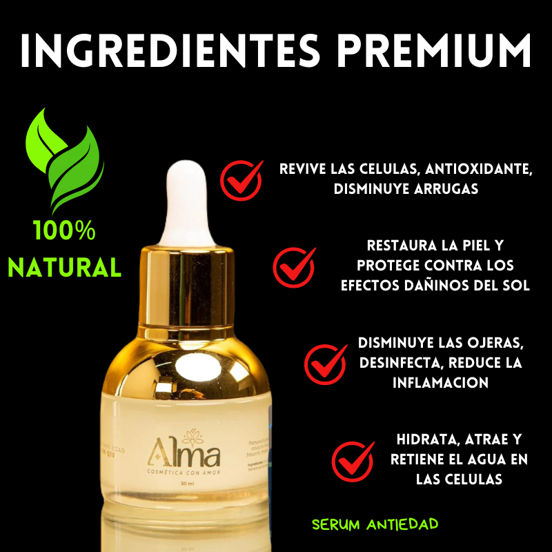 SERUM ANTIEDAD CON COENZIMA Q10 + ENVIO GRATIS