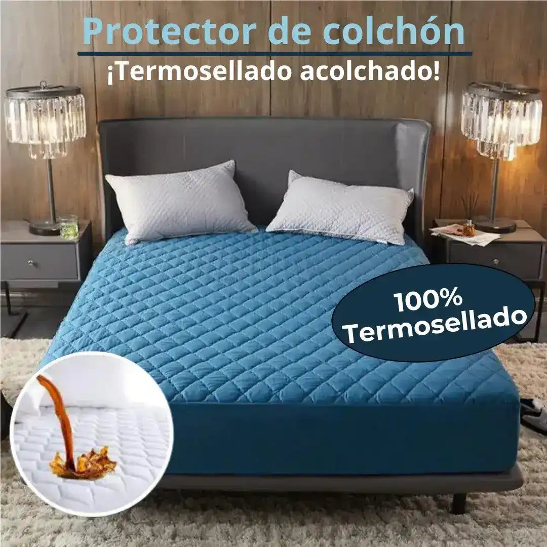 PROTECTOR ANTIFLUIDOS PARA COLCHÓN + FUNDA DE ALMOHADA