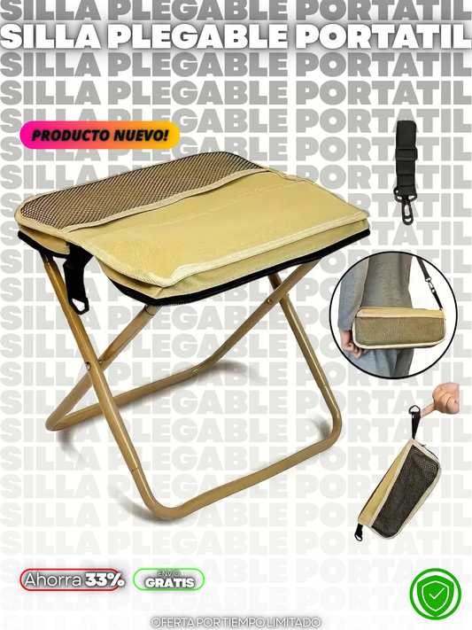 SILLA PLEGABLE PORTÁTIL + ENVIO GRATIS