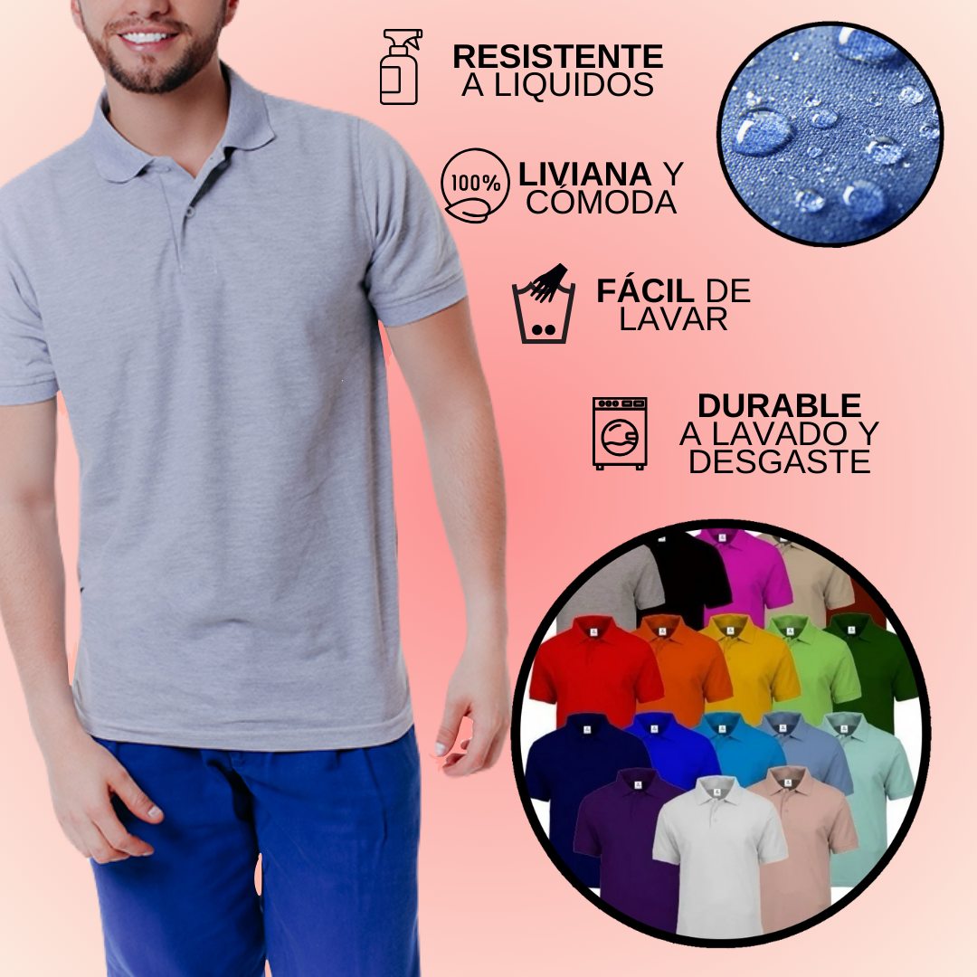 CAMISA POLO ANTIDERRAMES SUMMITPOLO© + ENVIO GRATIS