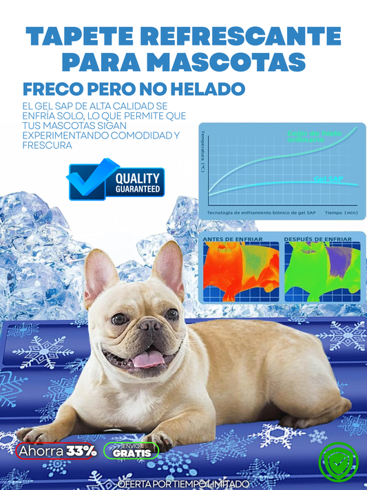TAPETE REFRESCANTE PARA MASCOTA 90x50 + ENVIO GRATIS