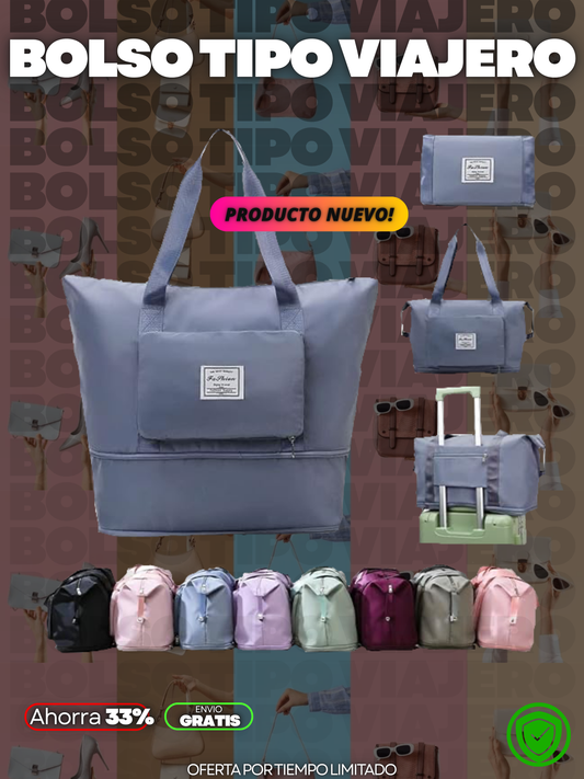 BOLSA VIAJERA MULTIESPACIOS + ENVIO GRATIS