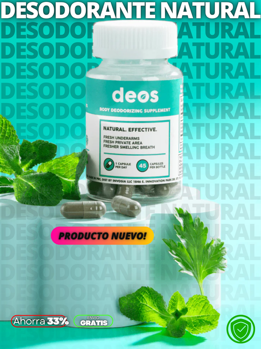 DESODORANTE NATURAL EN CAPSULAS X30CAP + ENVIO GRATIS