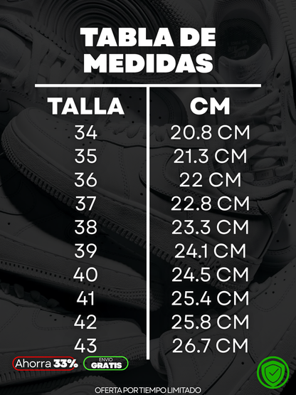 ZAPATOS NIKE AF1 CLASSIC CALIDAD 1.1 + ENVIO GRATIS