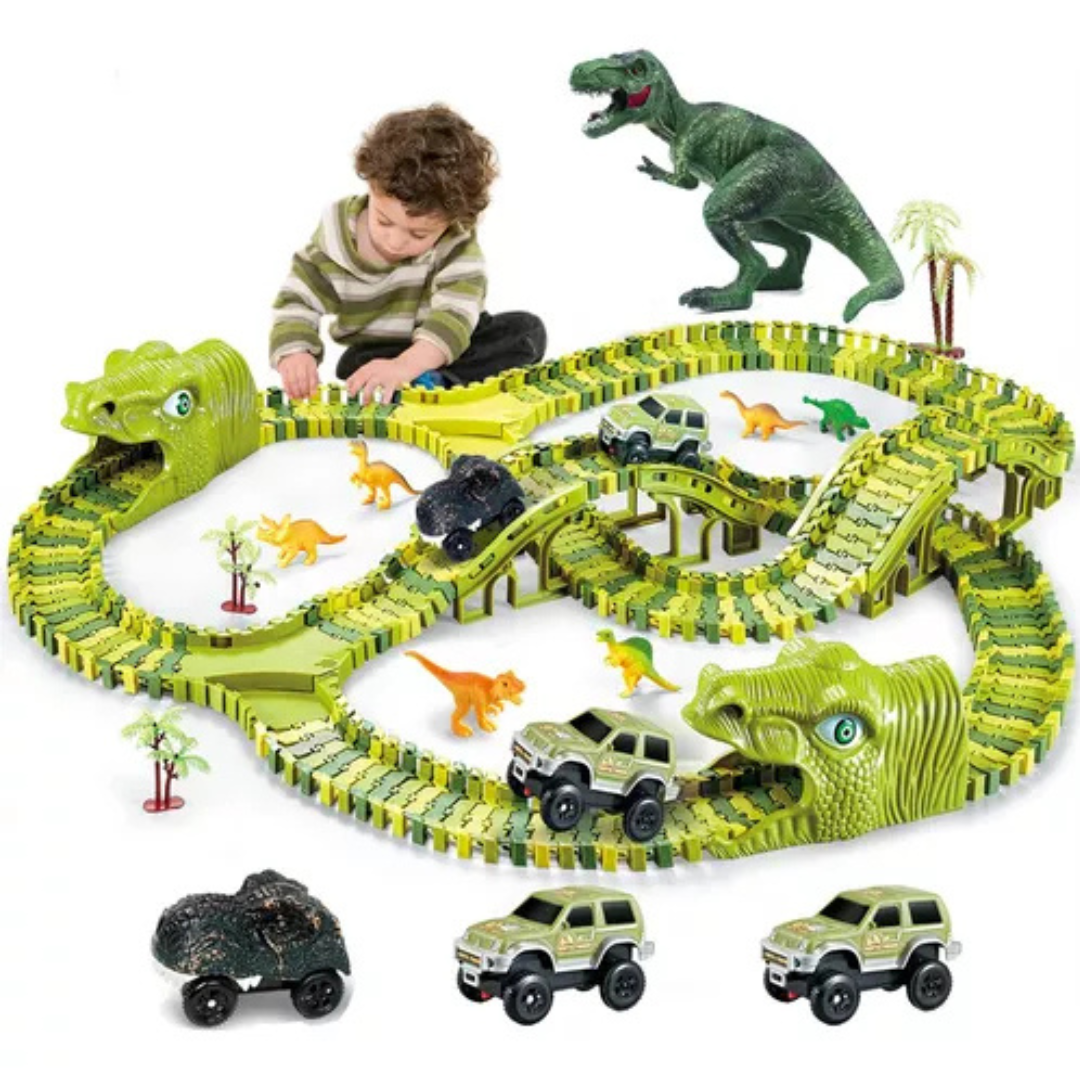 PISTA DE DINOSAURIO 250 PIEZAS + ENVIO GRATIS