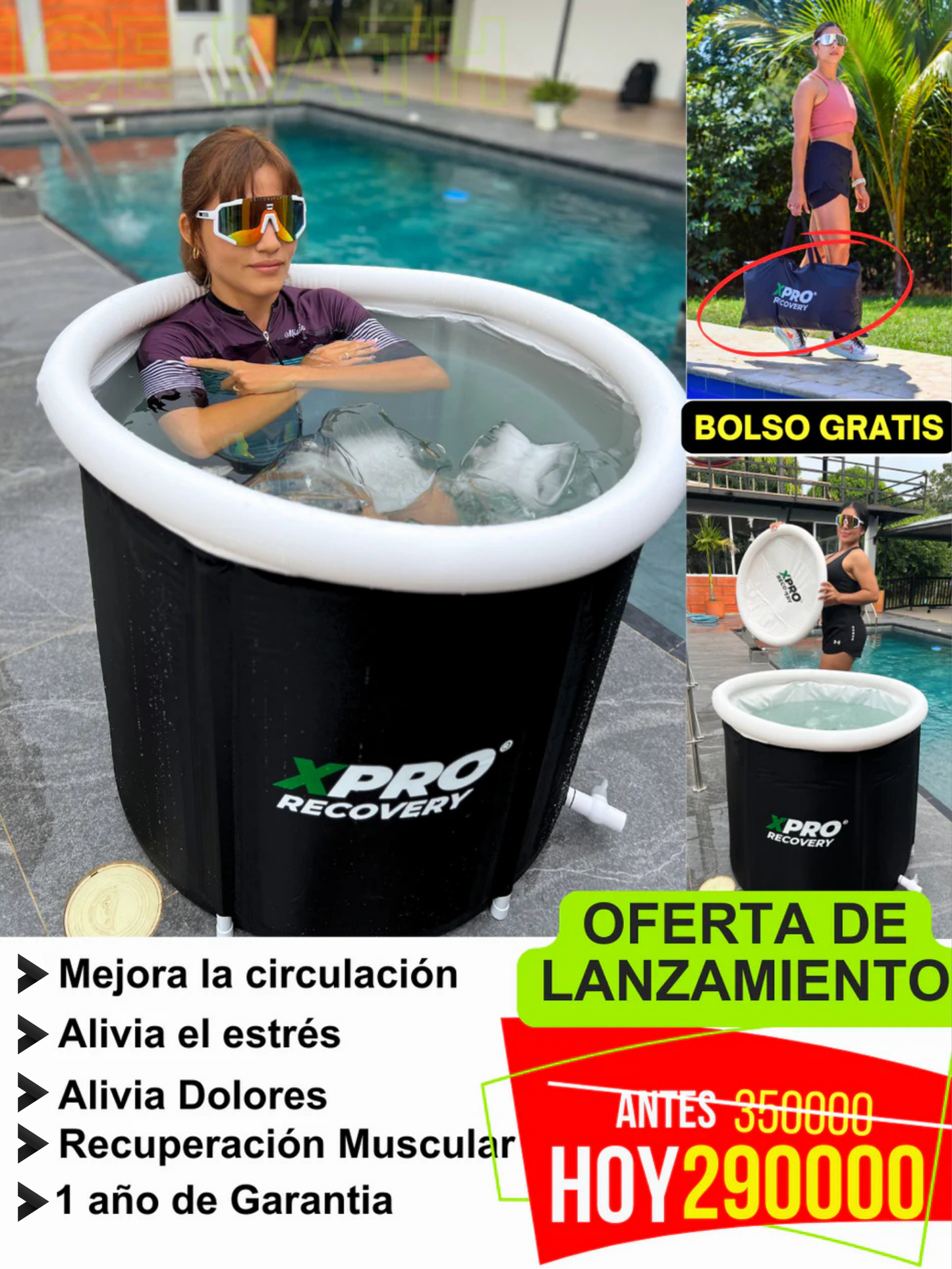 ICE BATH DE CRIOTERAPIA 400L+ ENVIO GRATIS