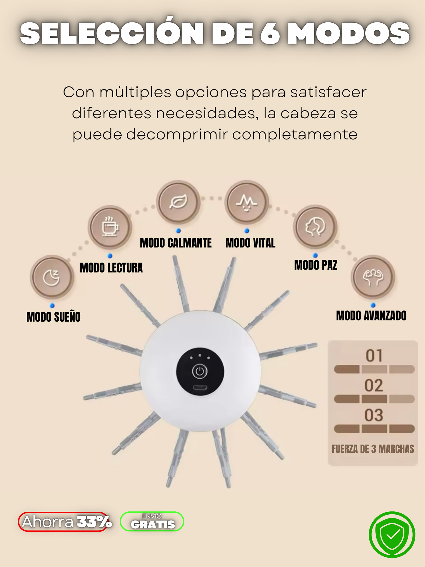 MASAJEADOR ELECTRICO PULTO RELAJÁNTE + ENVIO GRATIS