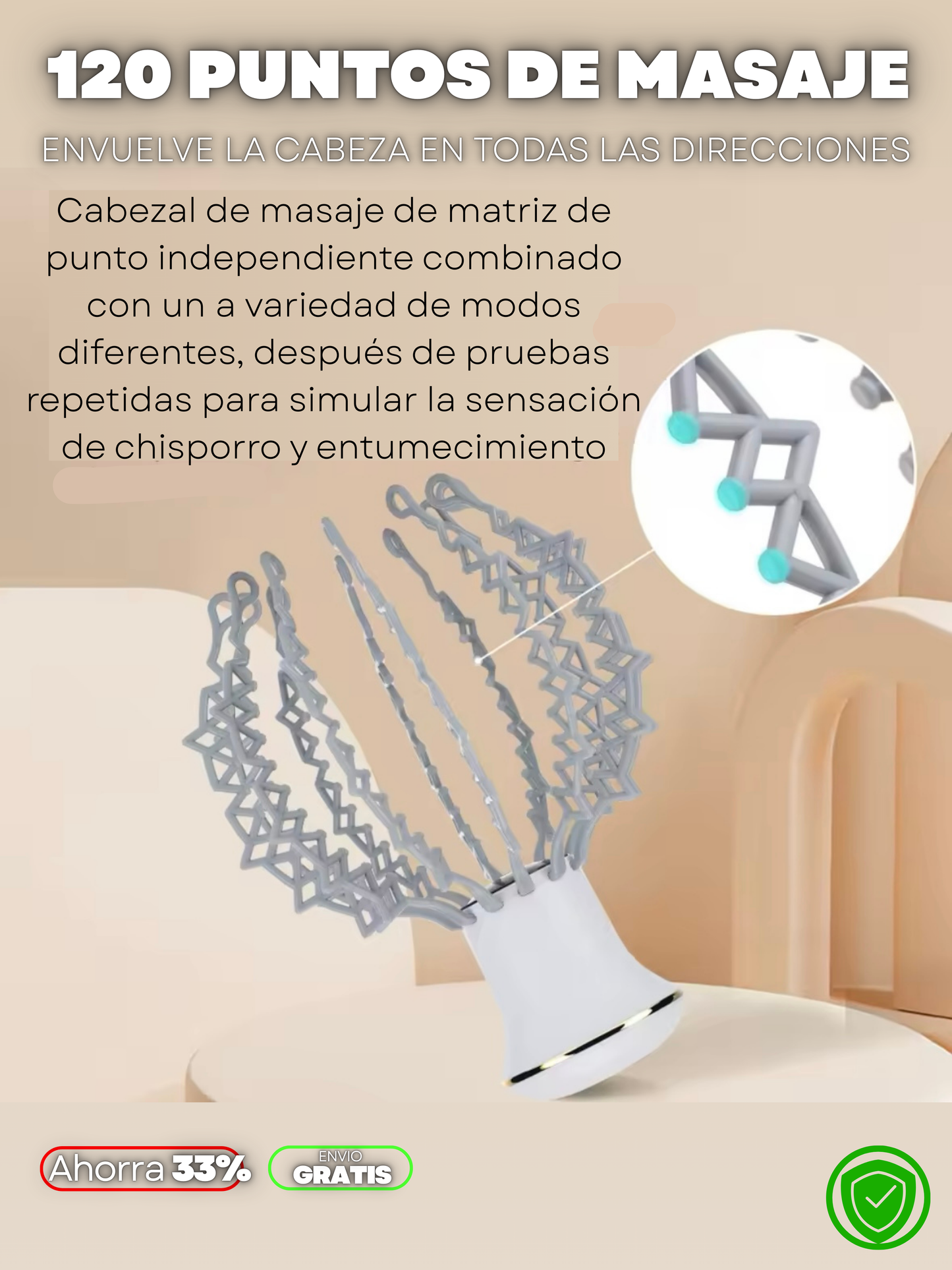 MASAJEADOR ELECTRICO PULTO RELAJÁNTE + ENVIO GRATIS