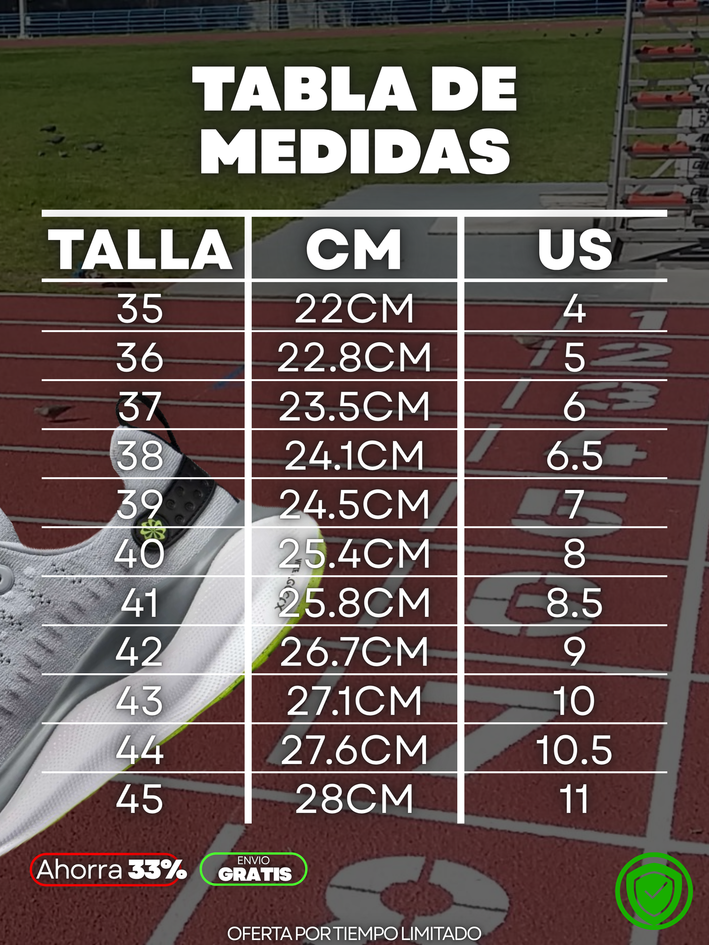 ZAPATOS NIKE INFINITY 1A + ENVÍO GRATIS