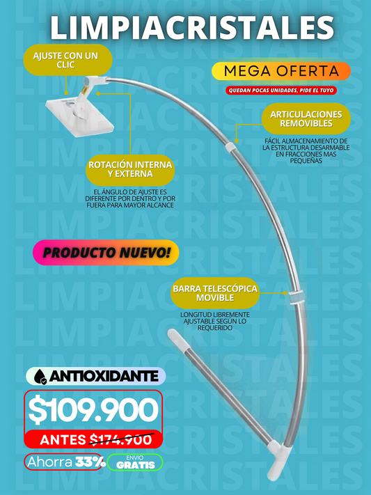 LIMPIACRITALES C38 TELESCÓPICO + ENVIO GRATIS