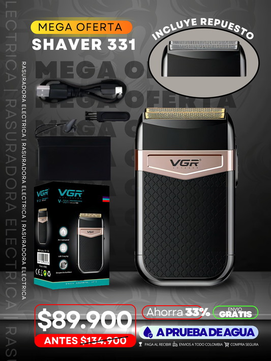 MAQUIAN DE AFEITAR VGR V-331 SHAVER RECARGABLE + ENVIO GRATIS